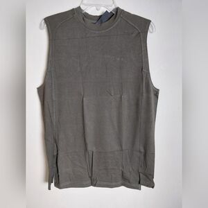 Alphalete Men's Premium Stepped Hem Tank - ESPRESSO Size LARGE